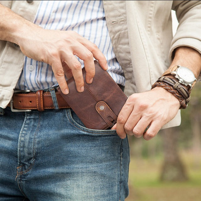 Cartera para Hombre de Cuero Genuino Stefano Romano®