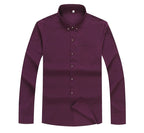 Camisa de Vestir Manga Larga para Hombre Plus Size Stefano Romano®