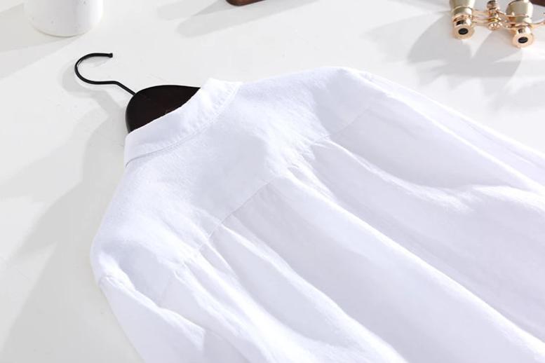 Camisa de Lino de Manga Larga para Hombre Stefano Romano®