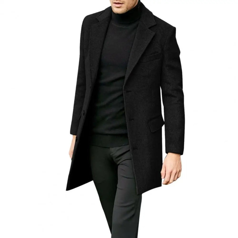 Abrigo de Lana Manga Larga para Hombre Stefano Romano®
