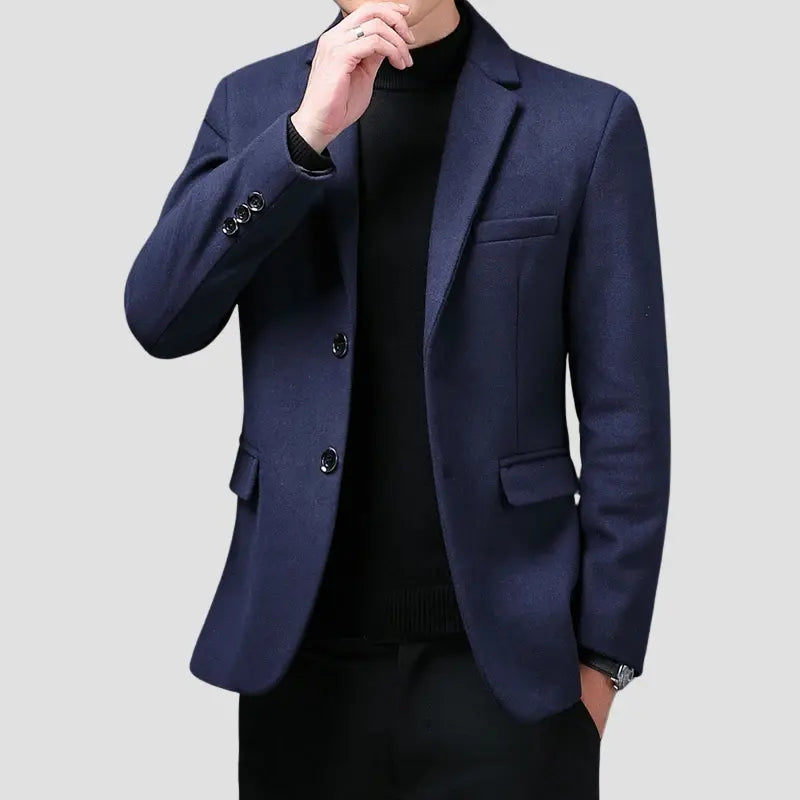 Blazer Slim Fit Lana para Hombre Stefano Romano®