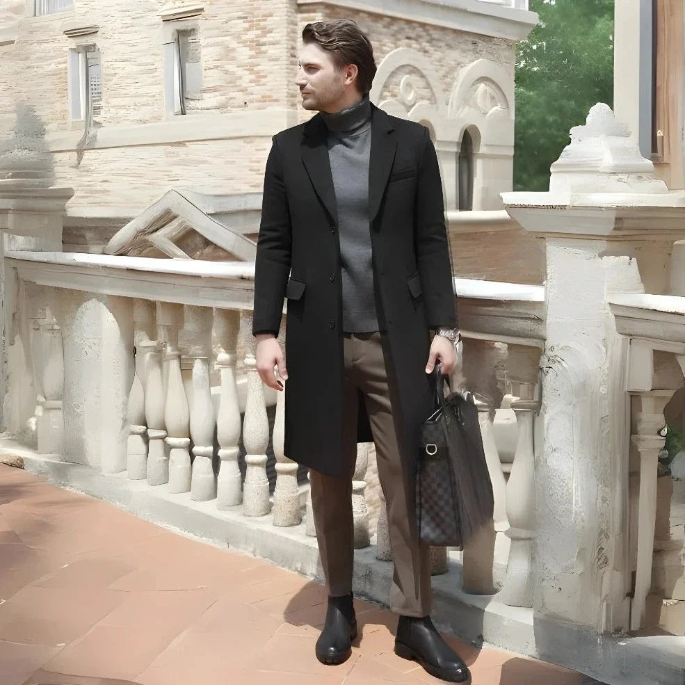 Abrigo Largo de Diseñador para Hombre Luca Stefano Romano®