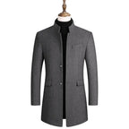 Abrigo de Lana de Diseñador Slim Fit para Hombre Alessandro Stefano Romano®