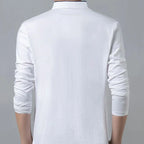 Camisa de Manga Larga Cuello Mao para Hombre Stefano Romano®
