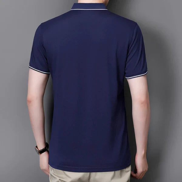 Playera Polo para Hombre con Cierre Stefano Romano®