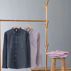 Camisa de Manga Larga Cuello Polo Algodón para Hombre Marco Stefano Romano®