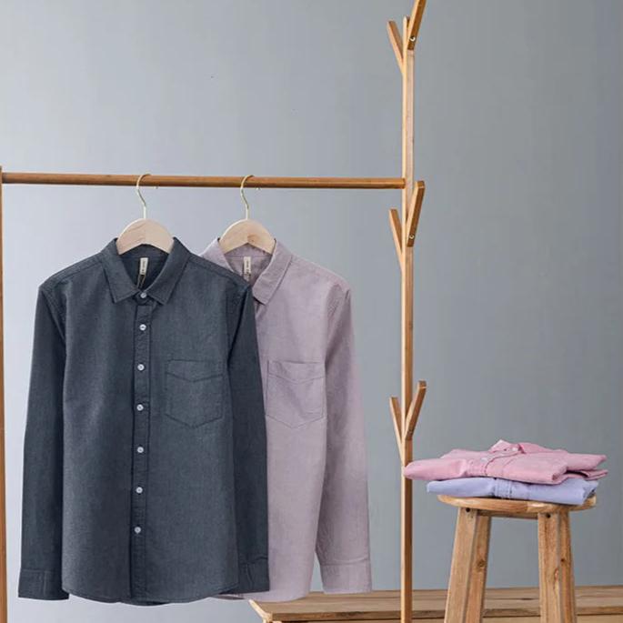 Camisa de Manga Larga Cuello Polo Algodón para Hombre Marco Stefano Romano®