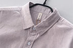 Camisa de Manga Larga Cuello Polo Algodón para Hombre Marco Stefano Romano®