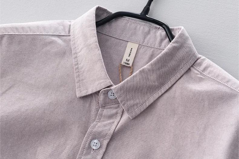 Camisa de Manga Larga Cuello Polo Algodón para Hombre Marco Stefano Romano®