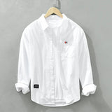 Camisa de Manga Larga Cuello Polo Algodón para Hombre Alessandro Stefano Romano®