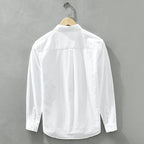 Camisa de Manga Larga Cuello Polo Algodón para Hombre Alessandro Stefano Romano®