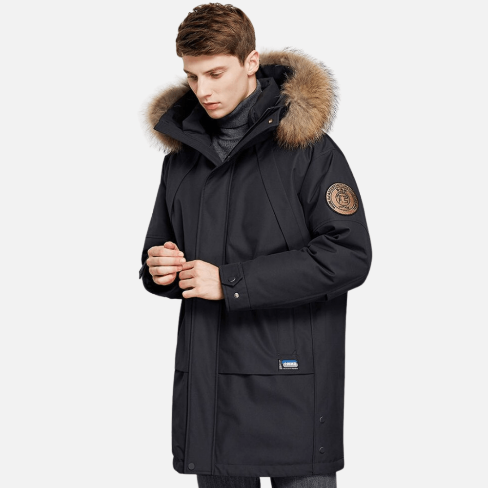 Chamarra Larga Térmica Impermeable para Hombre Stefano Romano®