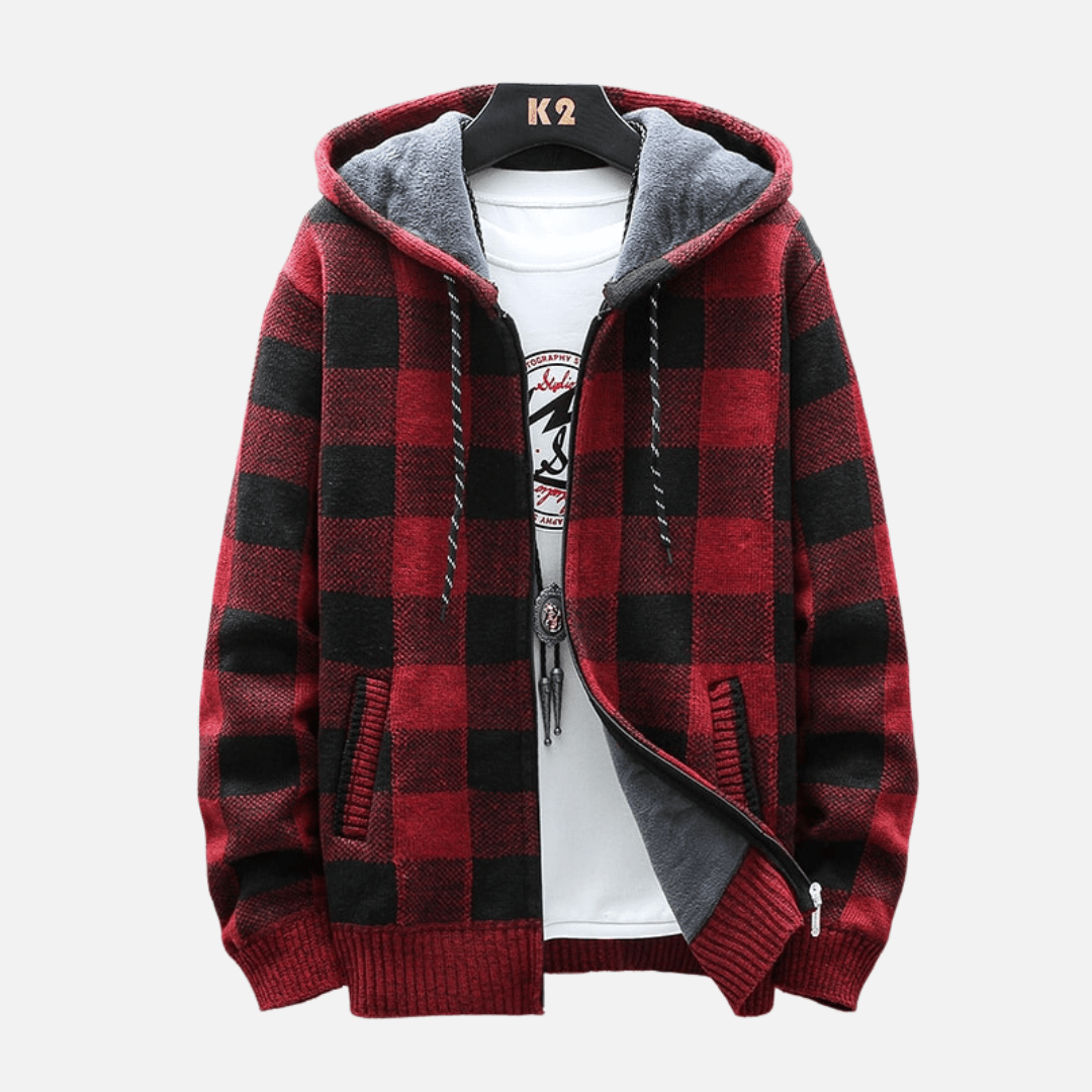 Sudadera a Cuadros con Capucha para Hombre Marco Stefano Romano®