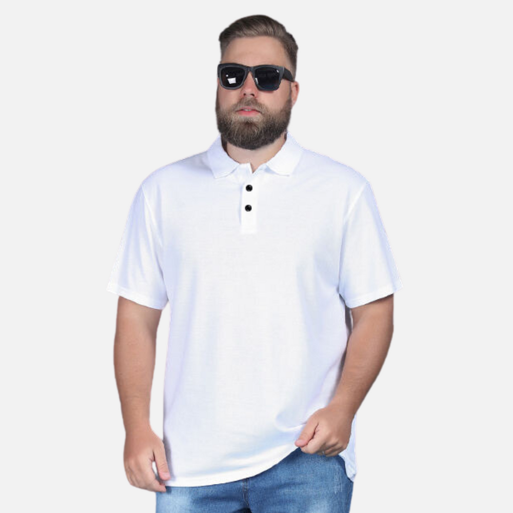 Playera Polo Plus Size Premium para Hombre Stefano Romano®