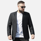 Blazer Plus Size Diseñador Poliéster para Hombre Matteo Stefano Romano®
