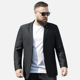 Blazer Plus Size Diseñador Poliéster para Hombre Matteo Stefano Romano®