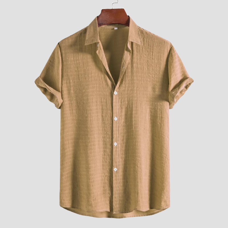Camisa Lisa Cuello Polo para Hombre Coribe Alessandro Stefano Romano®