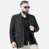 Blazer Plus Size Diseñador Poliéster para Hombre Marco Stefano Romano®