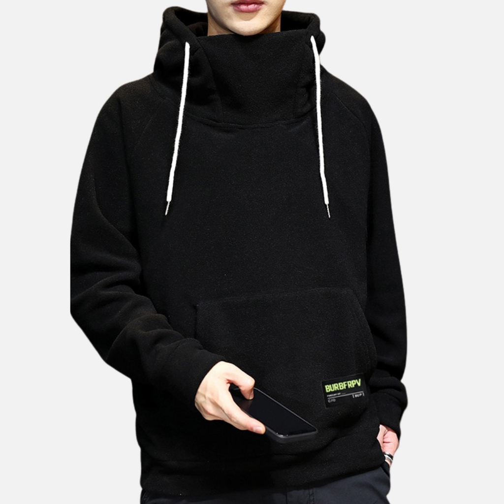 Sudadera Canguro de Cuello Alto para Hombre Stefano Romano®