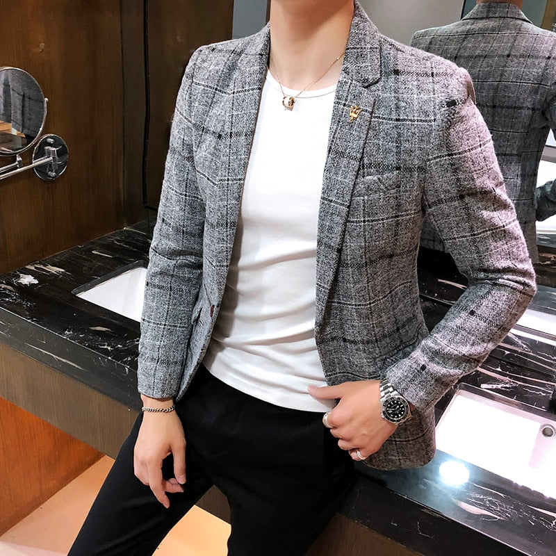 Blazer Sport Fino Moderno Algodón para Hombre Alessandro Stefano Romano®