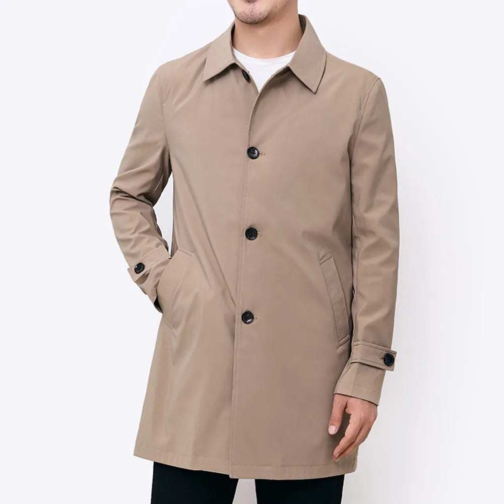 Abrigo Largo Slim Fit para Hombre Stefano Romano®