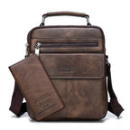 Bolsa Pequeña de Cuero Genuino para Hombre Alessandro Stefano Romano®