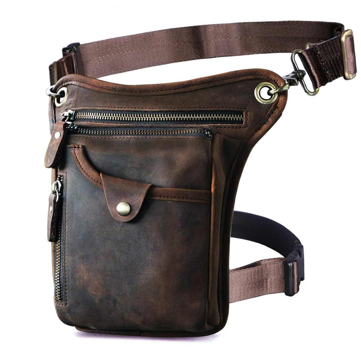 Riñonera de Cuero Genuino para Hombre Stefano Romano®