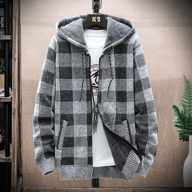 Sudadera a Cuadros con Capucha para Hombre Marco Stefano Romano®