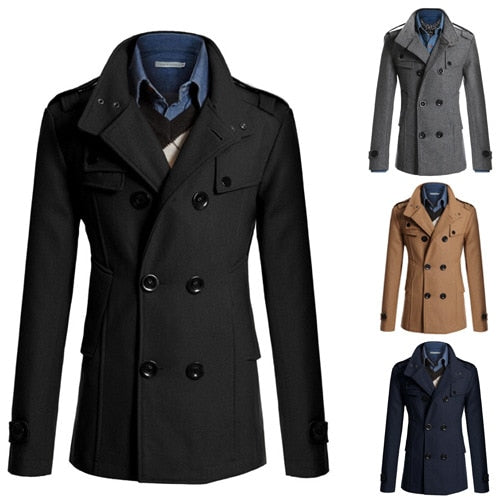 Abrigo para Hombre de Doble Botonadura Hester Stefano Romano®