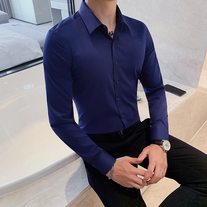 Camisa de Vestir Poliéster para Hombre Luca Stefano Romano®