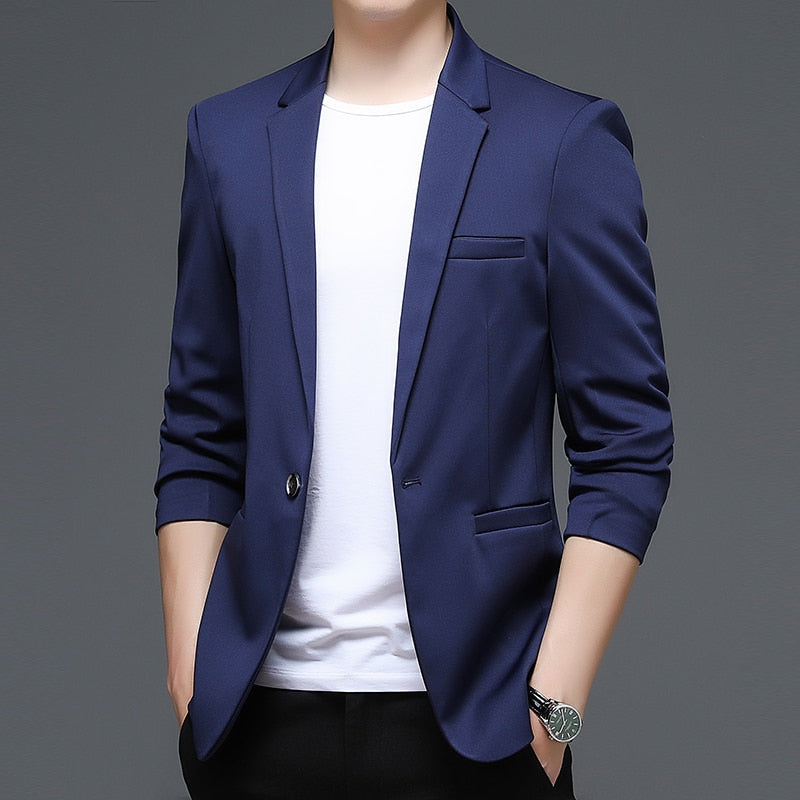 Blazer Sport Fino Moderno Poliéster para Hombre Stefano Romano®