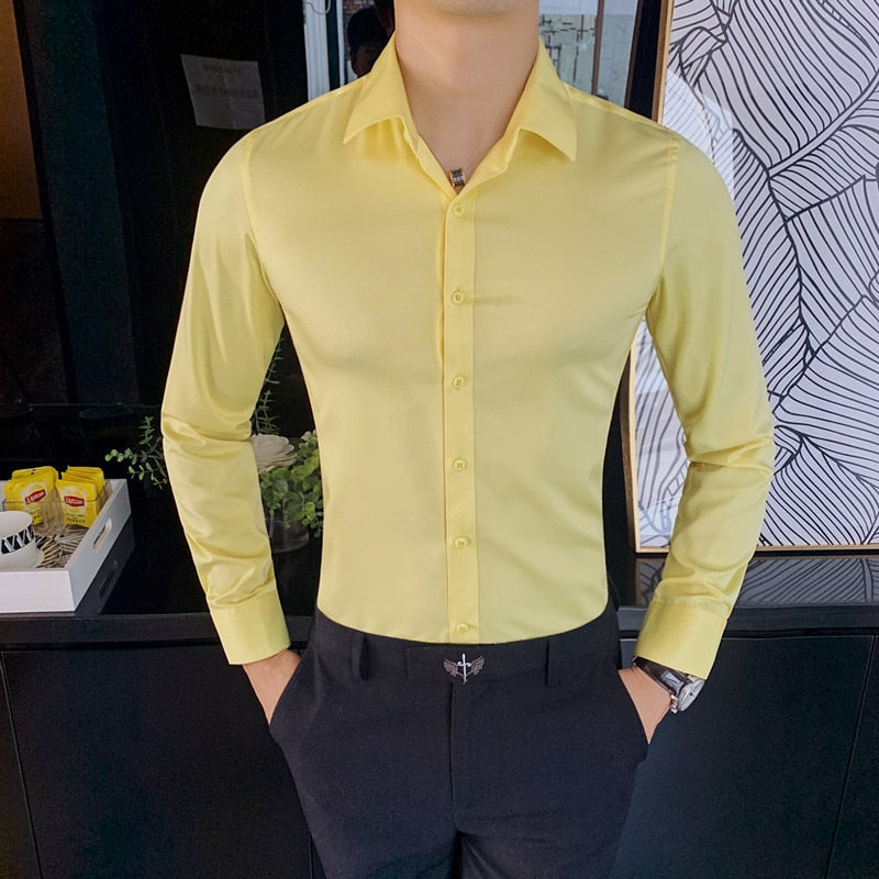 Camisa de Vestir Poliéster para Hombre Luca Stefano Romano®