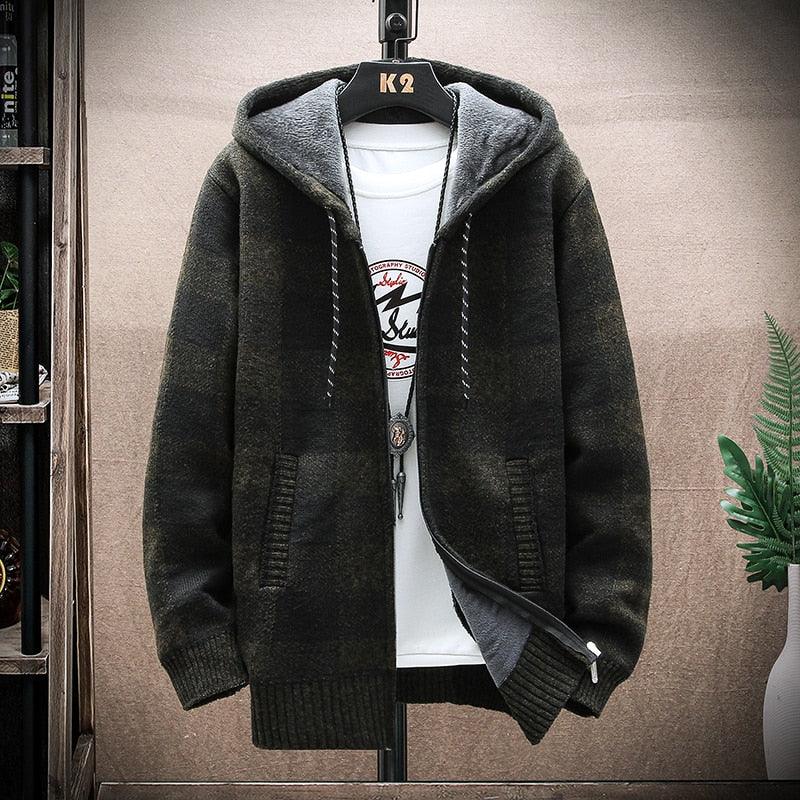 Sudadera a Cuadros con Capucha para Hombre Marco Stefano Romano®