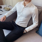 Camisa de Vestir Poliéster para Hombre Luca Stefano Romano®