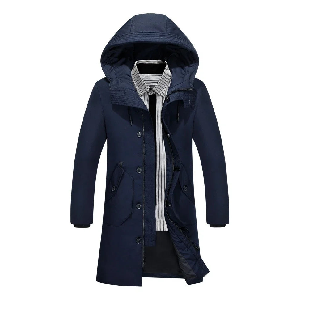 Chamarra Puffer Larga para Hombre Alessandro Stefano Romano®