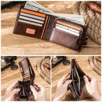Cartera para Hombre de Cuero Genuino Stefano Romano®