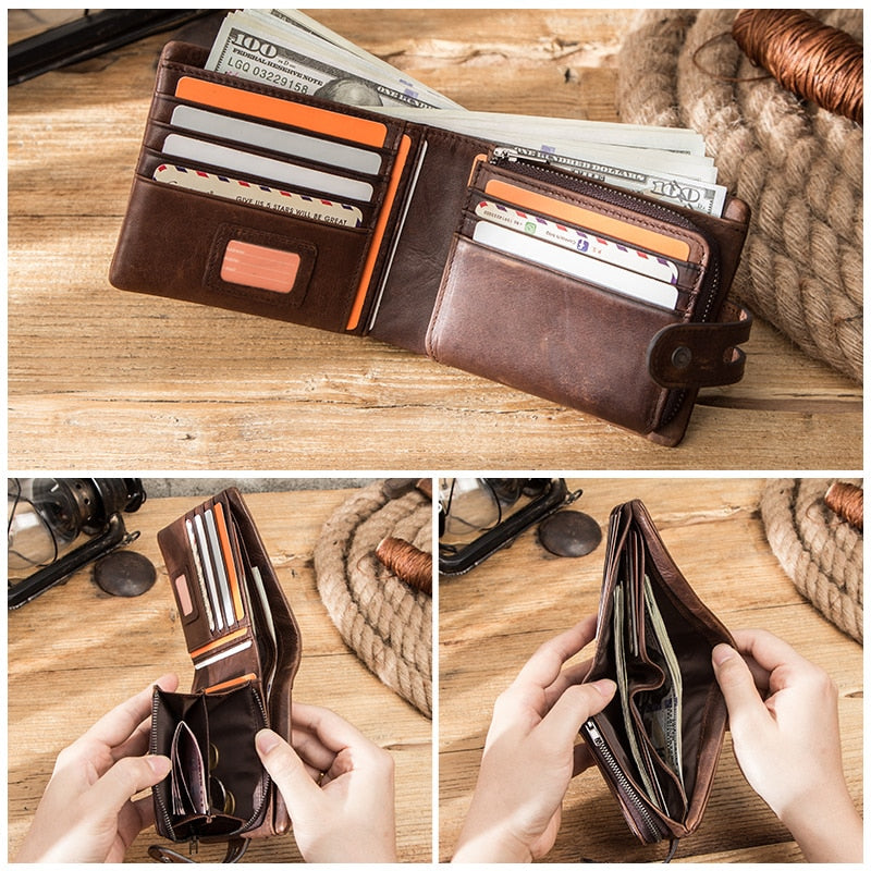 Cartera para Hombre de Cuero Genuino Stefano Romano®