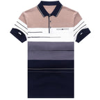 Playera Polo a Rayas Premium para Hombre Stefano Romano®