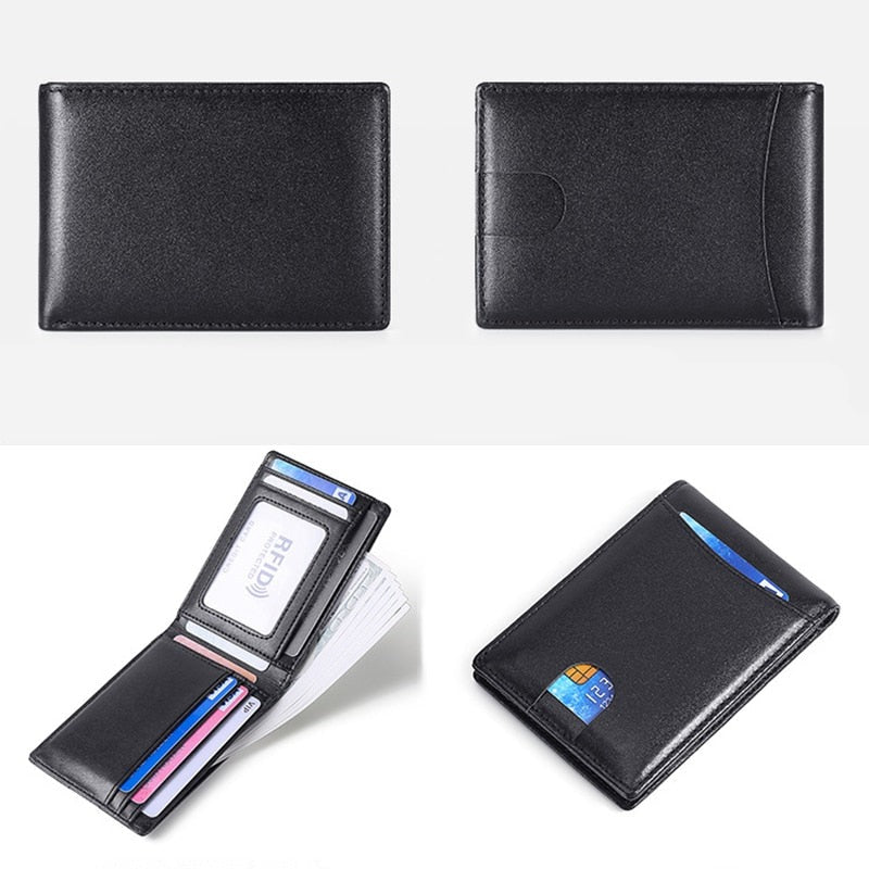 Cartera de Cuero para Hombre Antirrobo con Tecnología RFID Stefano Romano®