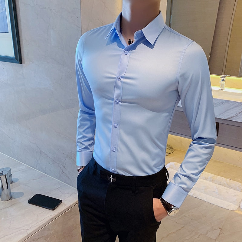 Camisa de Vestir Poliéster para Hombre Luca Stefano Romano®