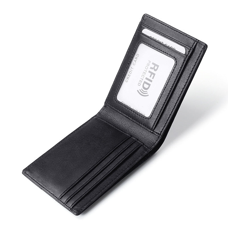 Cartera de Cuero para Hombre Antirrobo con Tecnología RFID Stefano Romano®