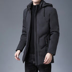 Chamarra Larga con Capucha para Hombre Stefano Romano®
