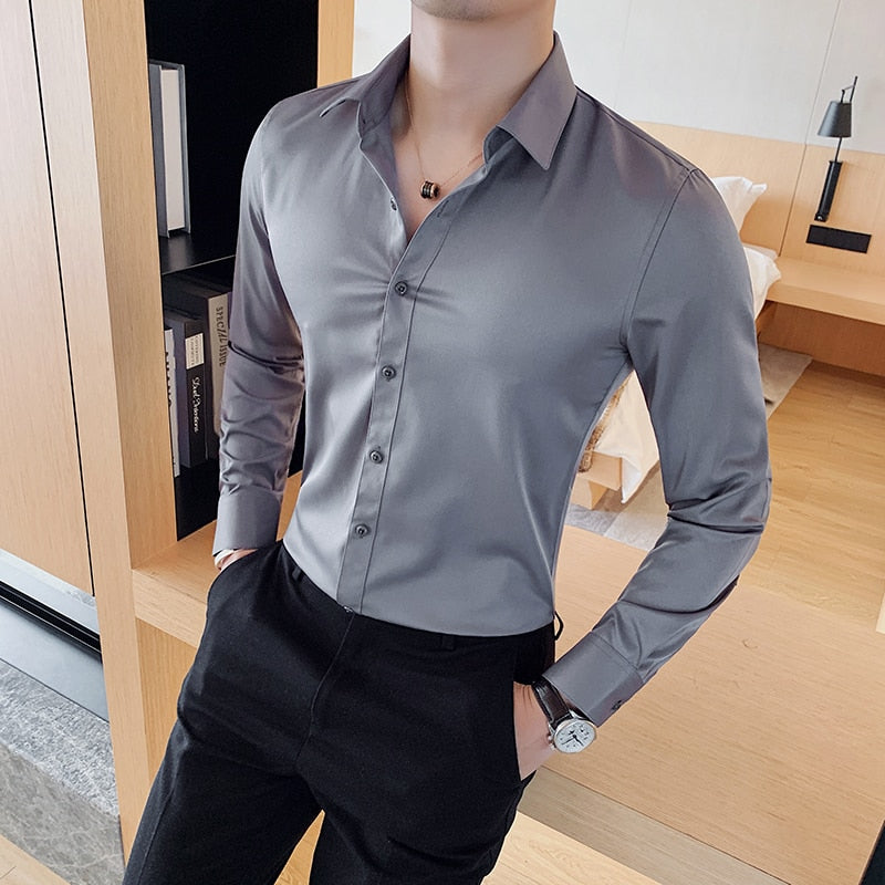 Camisa de Vestir Poliéster para Hombre Luca Stefano Romano®