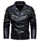 Chamarra de Cuero Motociclista para Hombre Stefano Romano®
