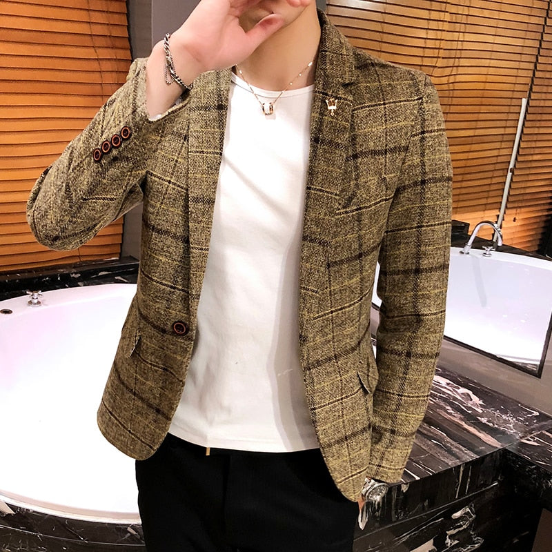 Blazer Sport Fino Moderno Algodón para Hombre Alessandro Stefano Romano®