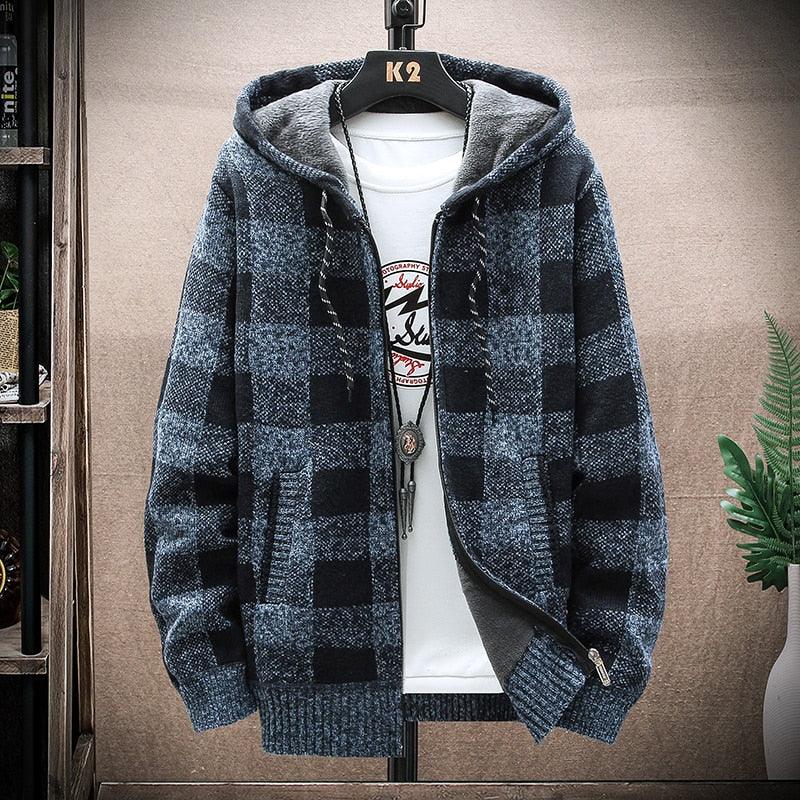 Sudadera a Cuadros con Capucha para Hombre Marco Stefano Romano®