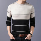 Suéter a Rayas Cuello Redondo para Hombre Alessandro Stefano Romano®