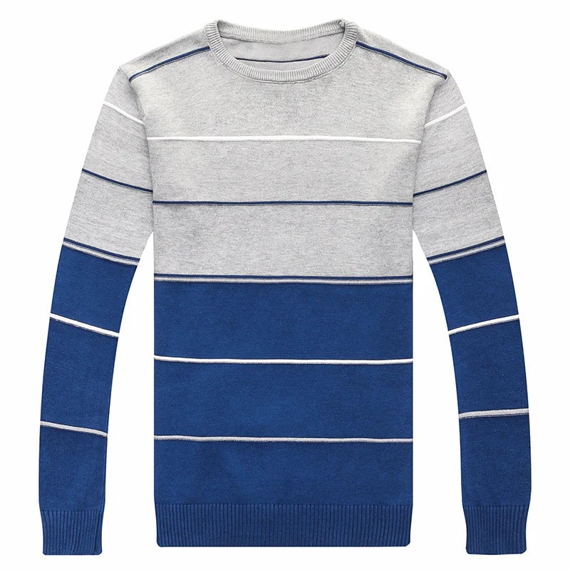 Suéter a Rayas Cuello Redondo para Hombre Alessandro Stefano Romano®