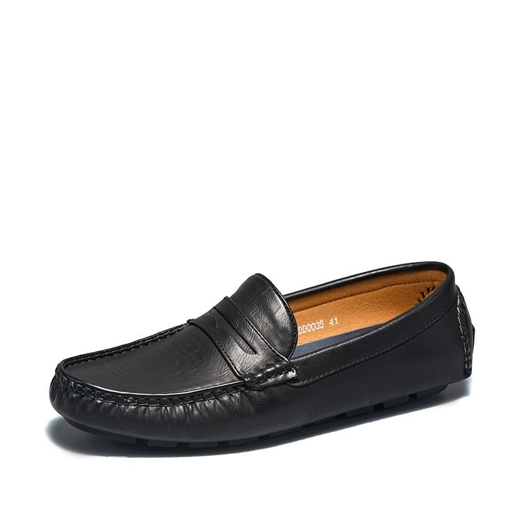 Mocasín de Cuero Genuino Antiderrapante para Hombre Stefano Romano®