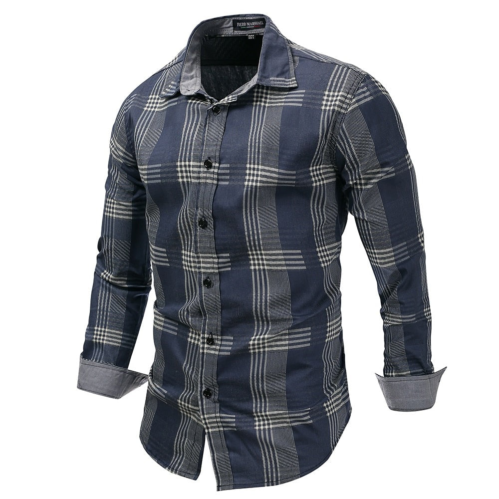 Camisa de Vestir a Cuadros para Hombre Stefano Romano®